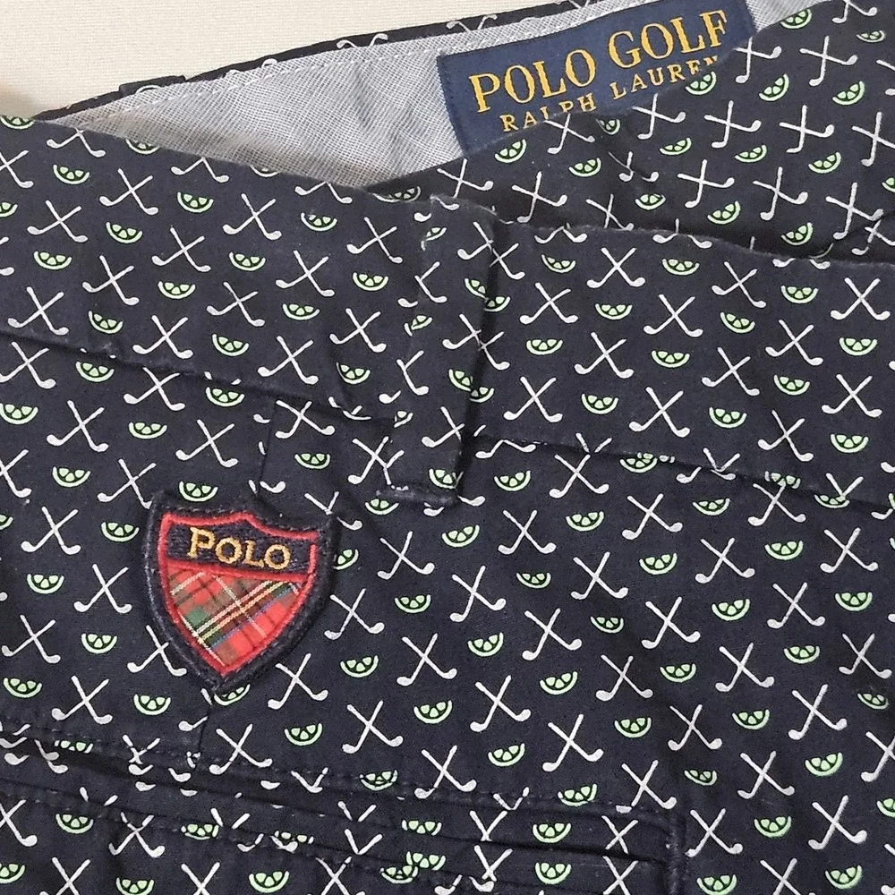 Polo Ralph Lauren Golf Shorts Men's 36 Floral Cotton Twill Stretch 8